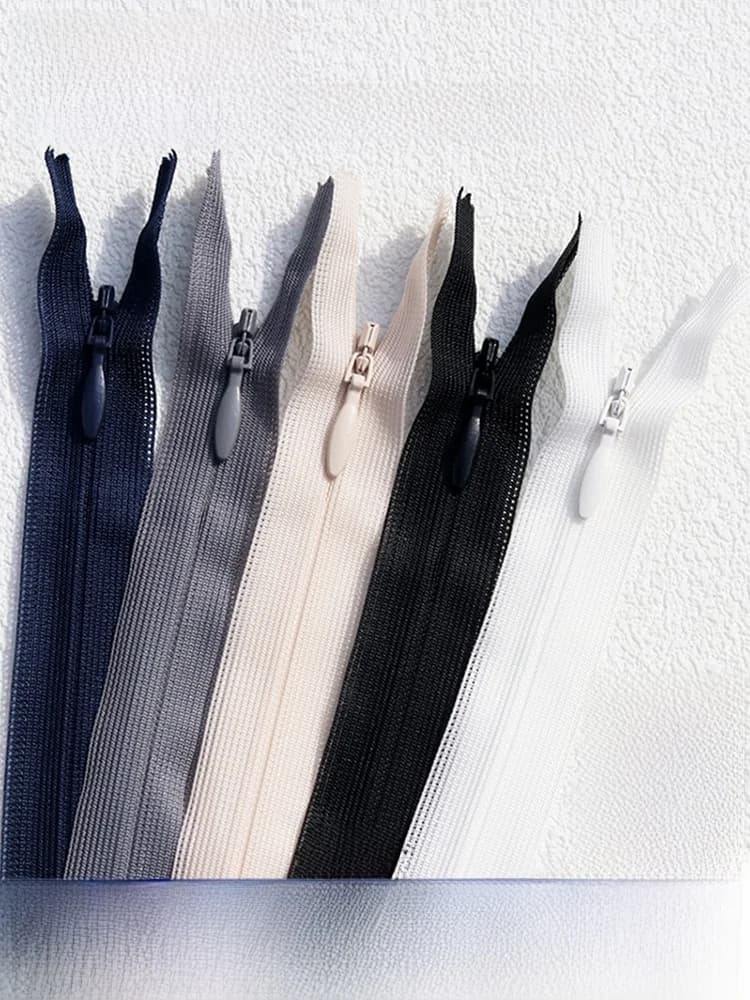 Invisible YKK 2060cm Nylon Hinge for Pants, Cushions, Invisible Black Hinge for Homewear and Textiles