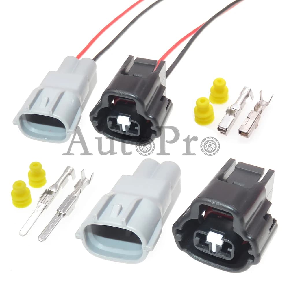 1 Set 2 fori accessori Auto 90980-11162 7283-7526-30 7283-7526-40 elettrovalvola per Auto presa per cavo elettrico
