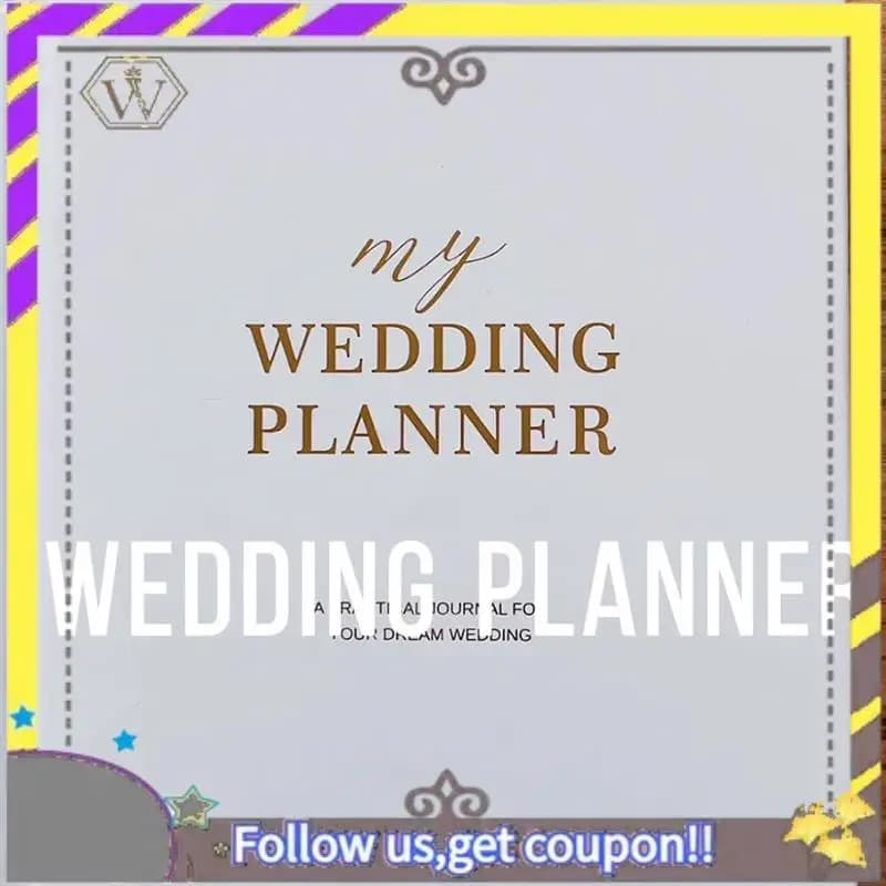 Nuovo libro e organizzatore per la pianificazione del matrimonio Il diario completo di pianificazione nuziale per coppie fidanzate Quaderno con copertina rigida A5