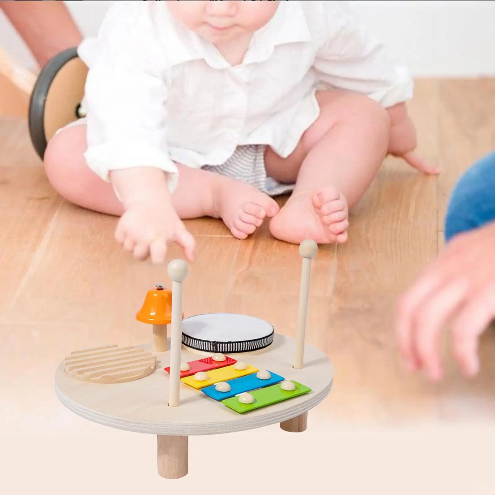 Children's Percussion Set Wooden Xylophone Musical Toy for Toddlers