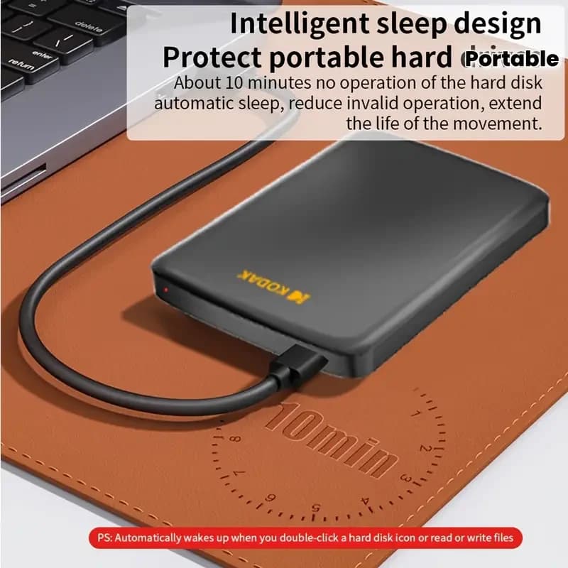 KODAK P150 Disco rigido esterno portatile da 2,5" 1TB/500GB USB 3.0 - Trasmissione veloce per PC, laptop, smartphone e archiviazione