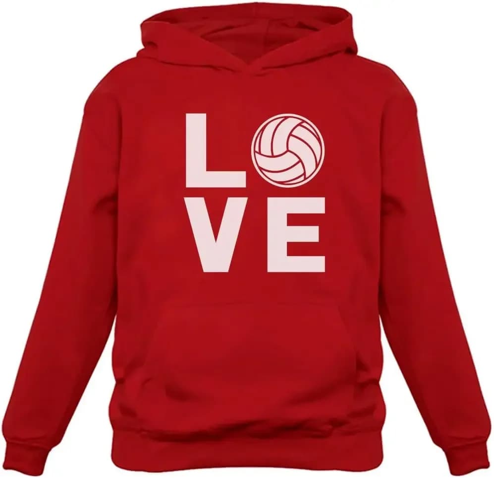 Regali unisex per ragazze adolescenti Donne Fan Giocatori di squadre Amore Felpa con cappuccio Felpe con cappuccio da pallavolo Tstars