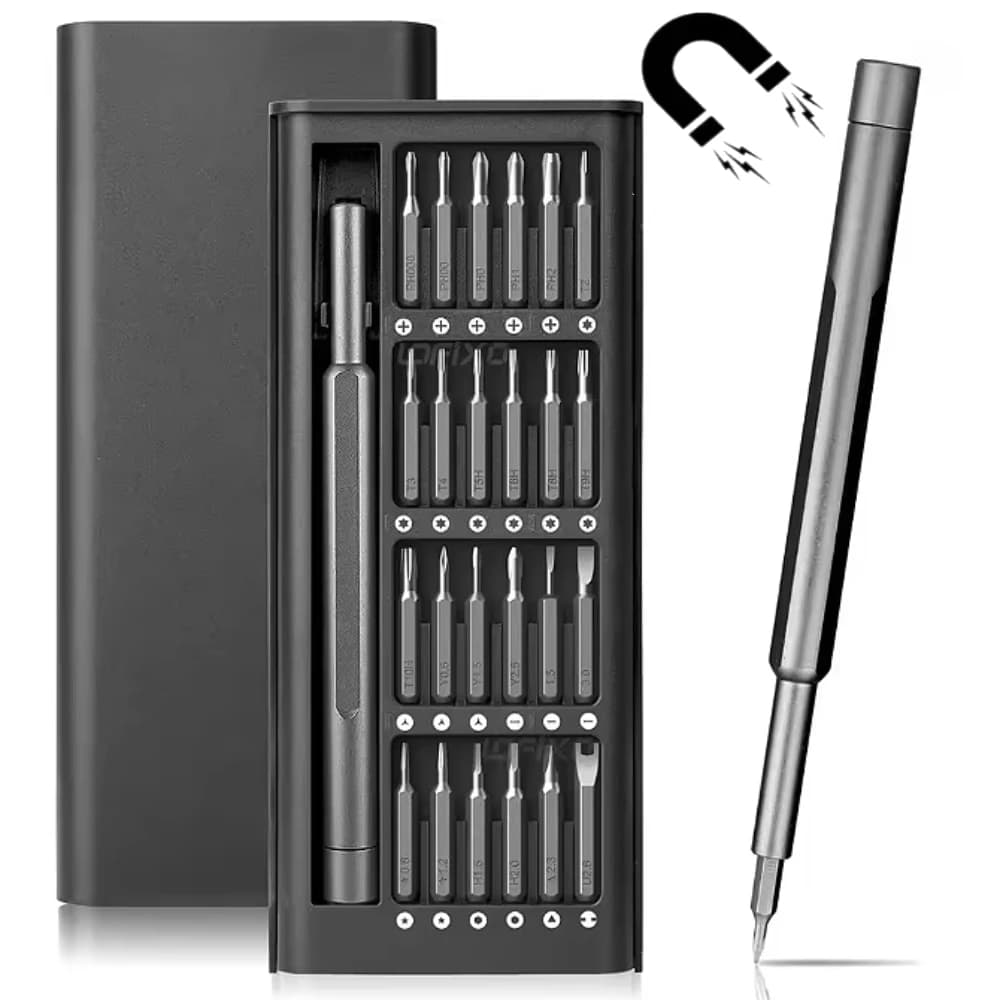 25 In 1 Precision Screwdriver Set Mini Magnetic With 24 Pcs Torx Screwdriver Bits Small Repair Hand Tool Kit For iPhone/PC/Came