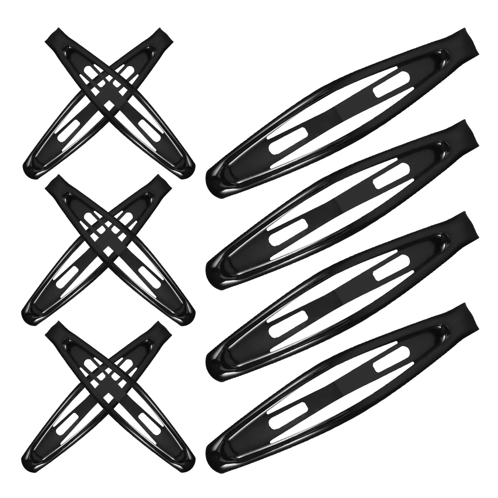 10Pcs Black Kids Hair Clips Girls Toddler Snap Barrettes Ultra-Safe Gentle on Scalp Daily Use Festival School Party Home Decor
