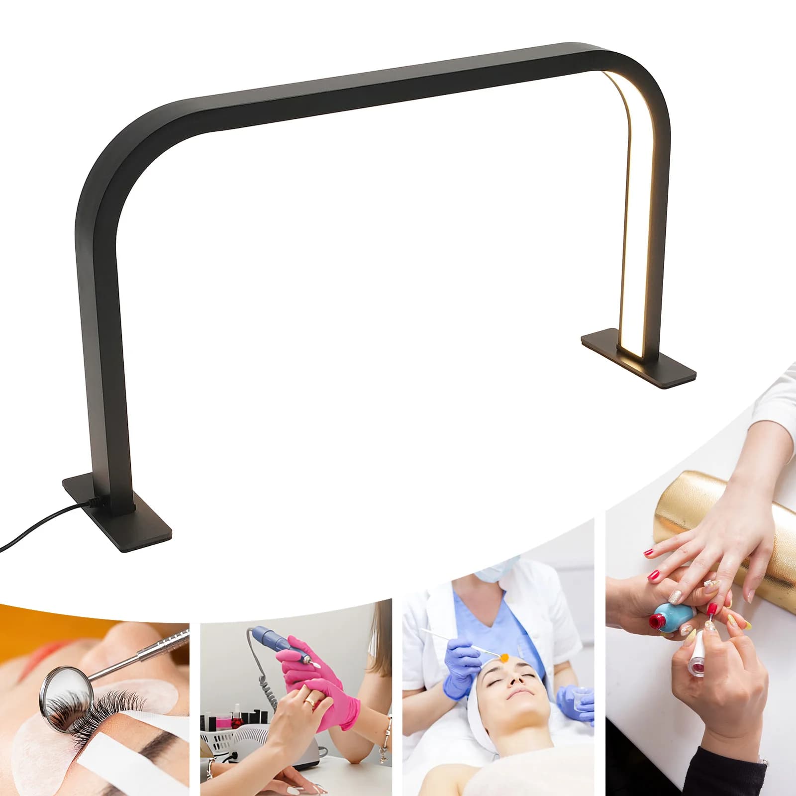 Nail Desk Lamp Warm Light Cold Light Neutral Light Table Nail Tech Light Nail Light for Desk 10Gears Brightness Nail Lamp used in Beauty Salons/Nail Salons/Facial Spas/Homes