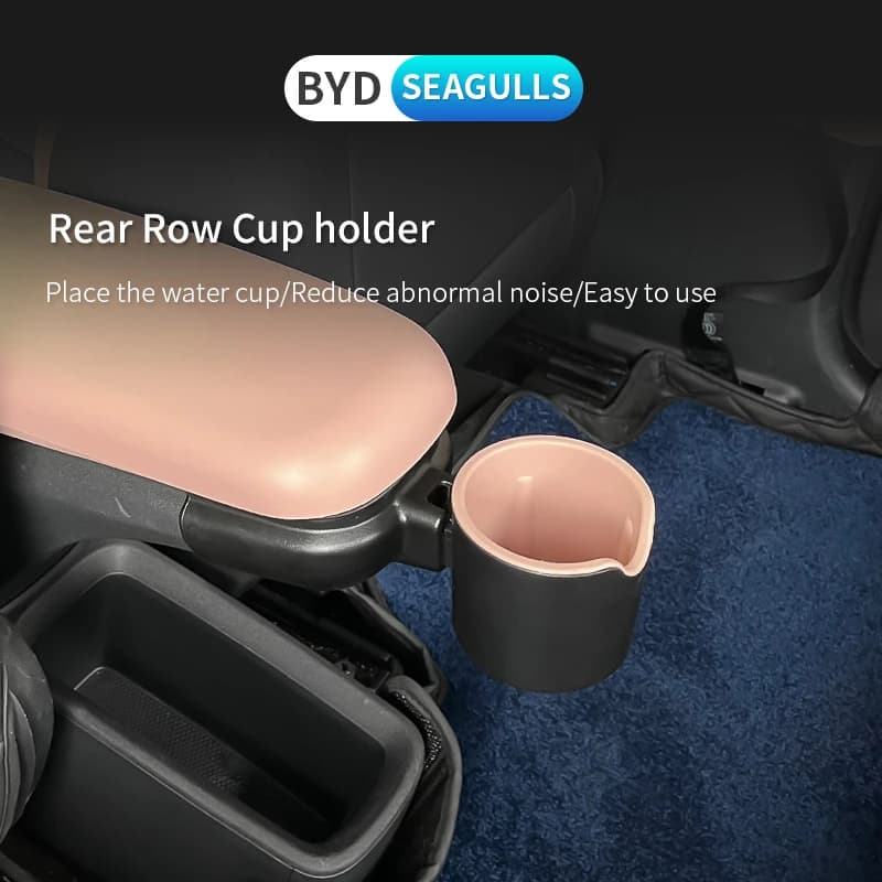 Per BYD Dolphin Mini Seagull portabicchieri per auto tazza di scarico posteriore lavello portaoggetti organizzatore impermeabile accessori interni per auto