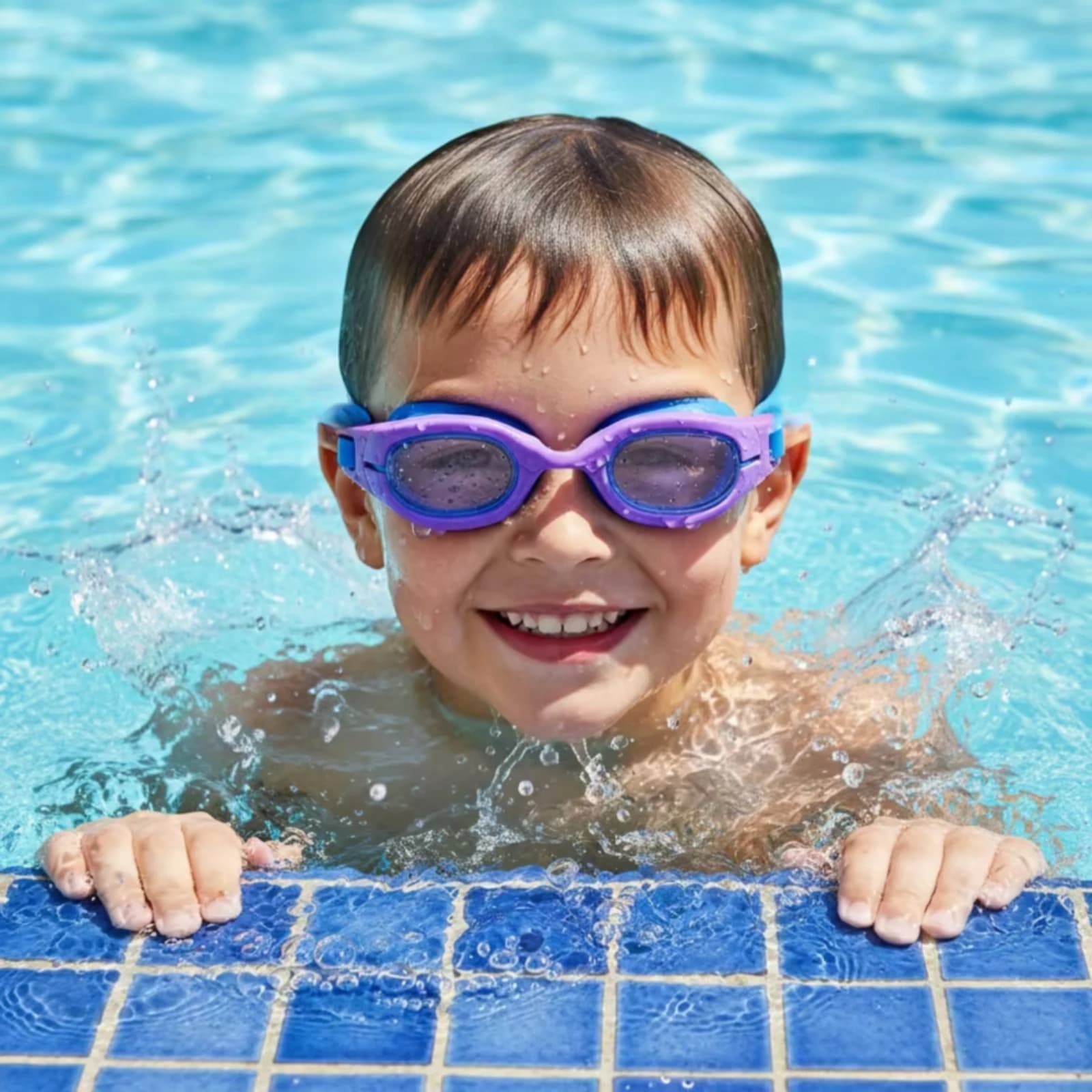 Kids Swimming Goggles Flexible Swimming Goggles Eyewear Comfortable Fit Anti-Fog for Children, Pool Practice