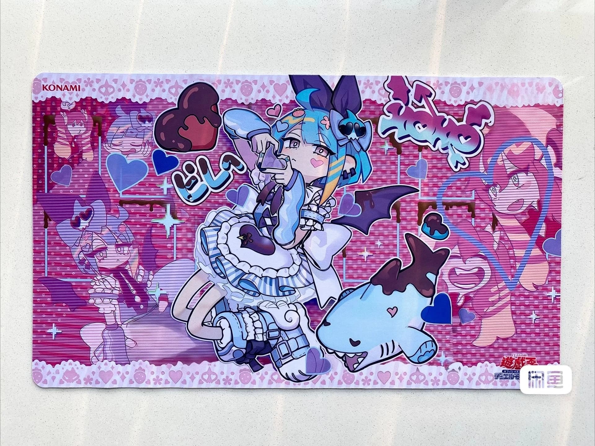 Yugioh LiveTwin Lil-la Dolce tappetino da gioco Yu-Gi-Oh! TCG OCG Trading Card Games Mat Duel Plate Tappetino per carte in gomma Tappetino per mouse