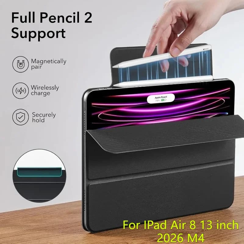 Nuova Custodia Magnetica per Tablet iPad 2026 Air 8 13 A18 A19 12th Pro 11 12.9 Air 4 5 10.9 10th 11th A16 Mini 7 6 A17 Pro 8.3 " Funda