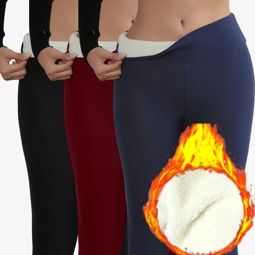 Leggins invernali super caldi da donna skinny elasticizzati a vita alta prevengono leggings in velluto freddo bellissimi pantaloni caldi casual all'aperto