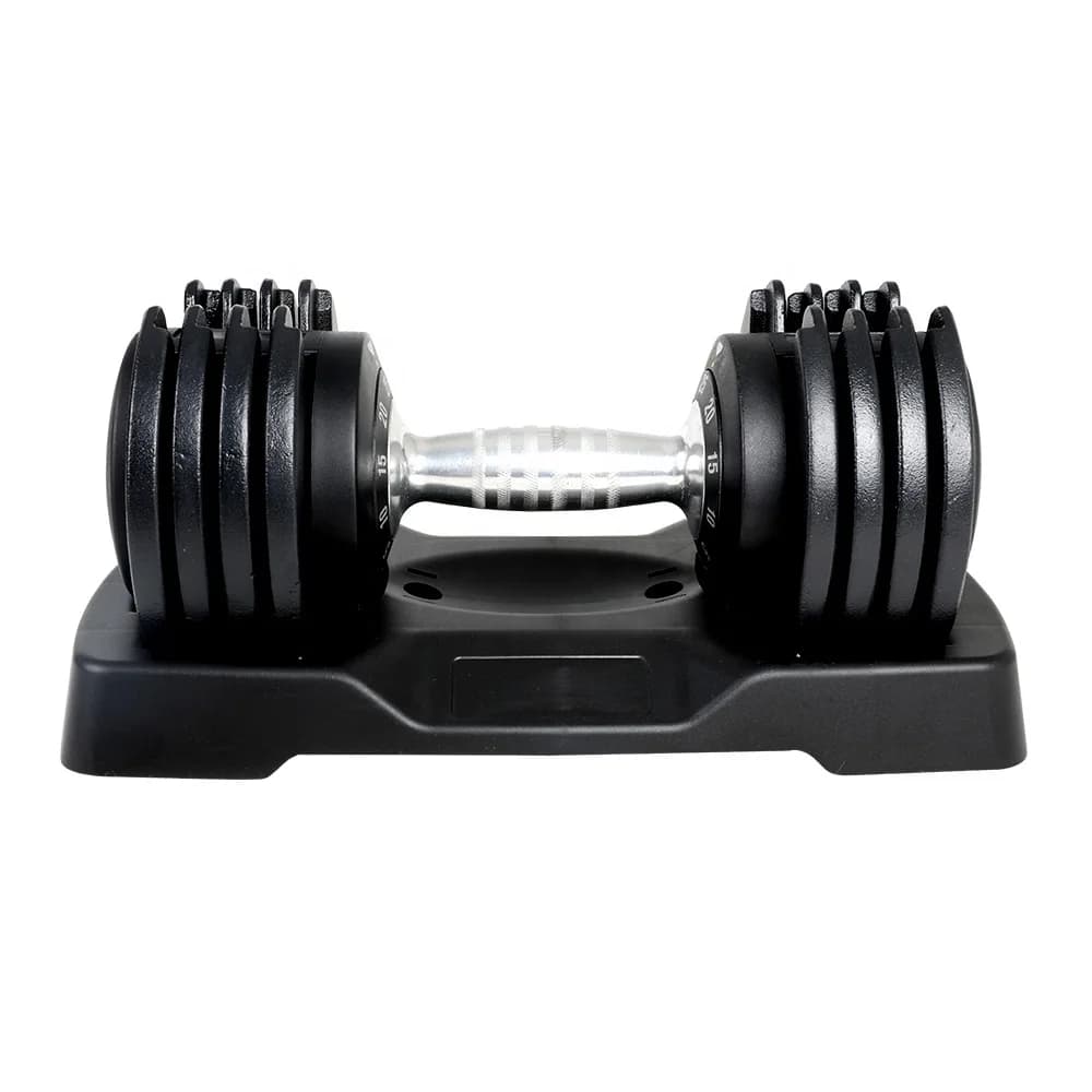 Manubrio Regolabile Automatico da 25KG per Palestra Indoor, Attrezzatura per Sollevamento Pesi e Rafforzamento del Core