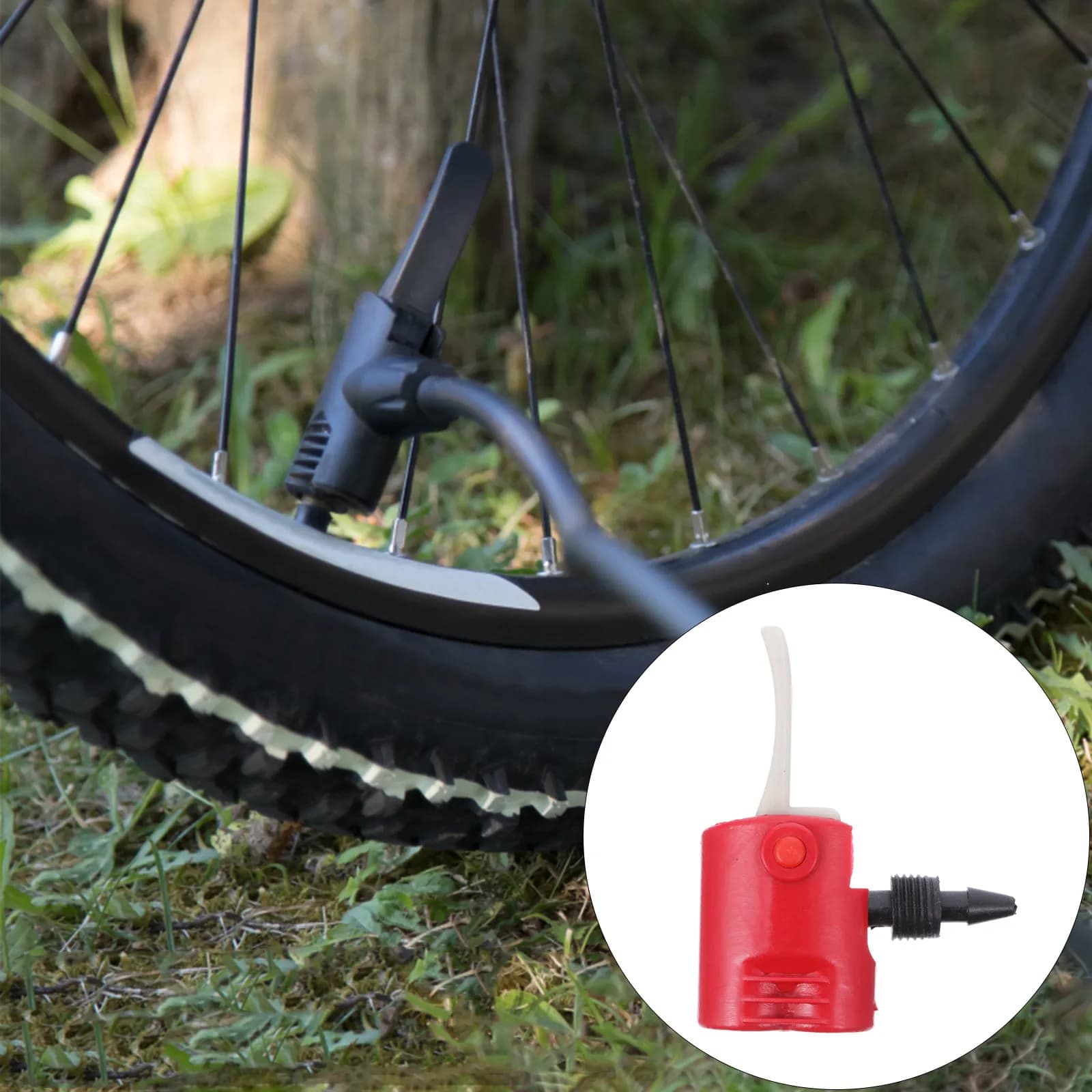 1Set Bike Air Pump Adapter French to Us Inflatable Adapter Bike Tire Inflate Adaptor Replacement Parts Convenient Cycling