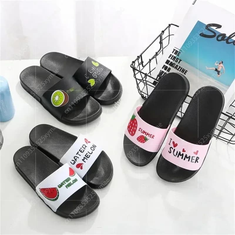 Ciabatte da donna con motivo bandiera di Haiti, sandali da casa per coppia, scarpe da interno antiscivolo, nere