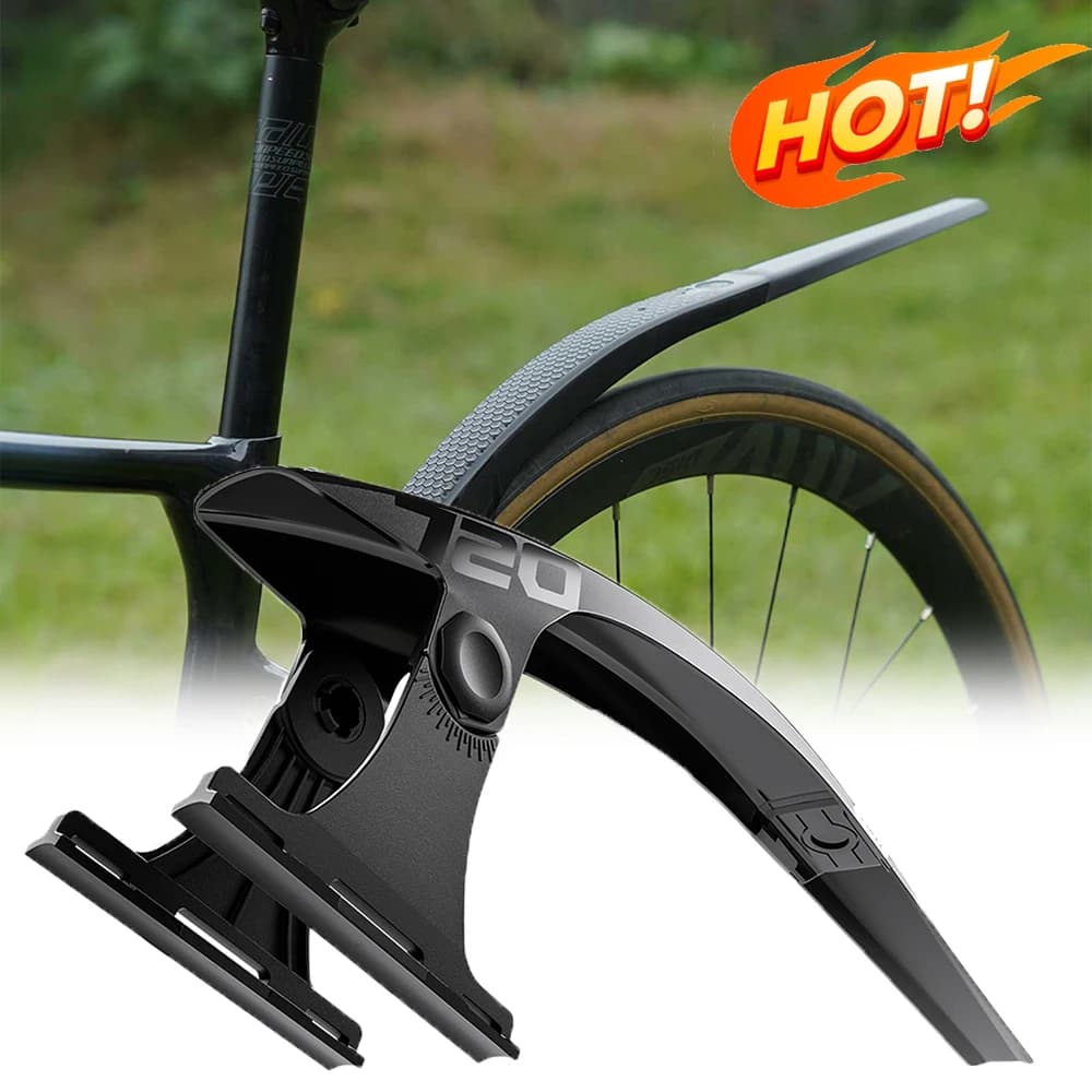 1/2pcs parafanghi per bicicletta parafango per Mountain Bike anteriore posteriore ruota per pneumatici MTB protezione per bici parafango protezione a sgancio rapido inferiore a 38mm