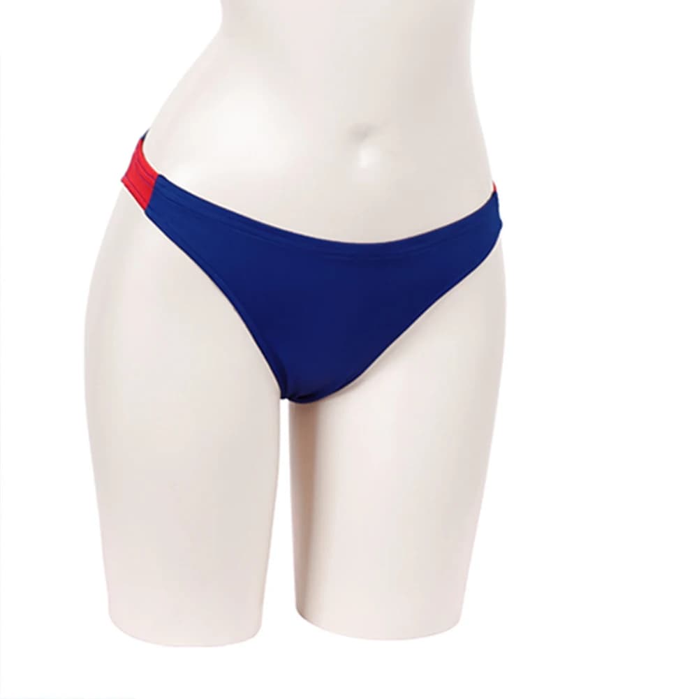 Costume da Bagno Regolabile Rosso per Cosplay di Parker da Baywatch, Moda Casual per Donne Adulte, Costume per Feste di Halloween