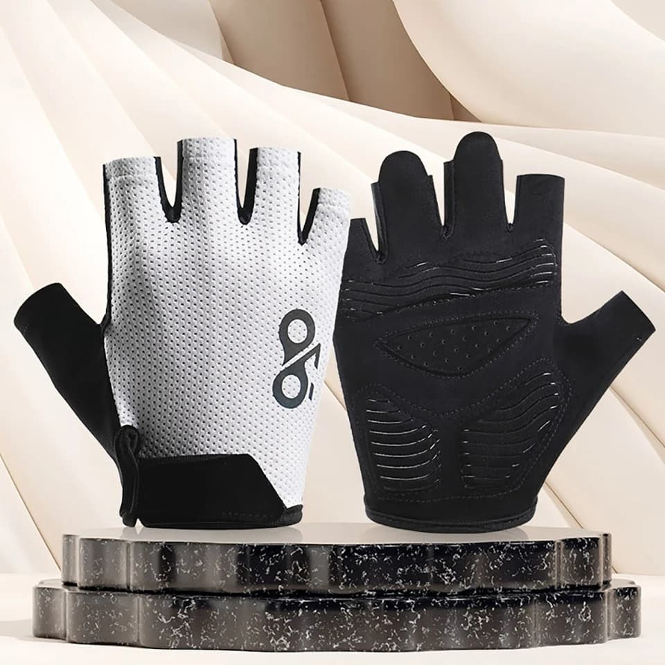 GTUBIKE Men's Sports Cycling Gloves, Non-slip, Shock Absorbent, Wear Resistant, Breathable, Half-Date Fitness Training Gloves