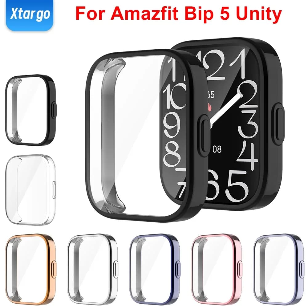 TPU case for Amazfit Bip 5 Unity Soft Smart Watch Screen protection Full bumper cover for Amazfit Bip 5 Unity