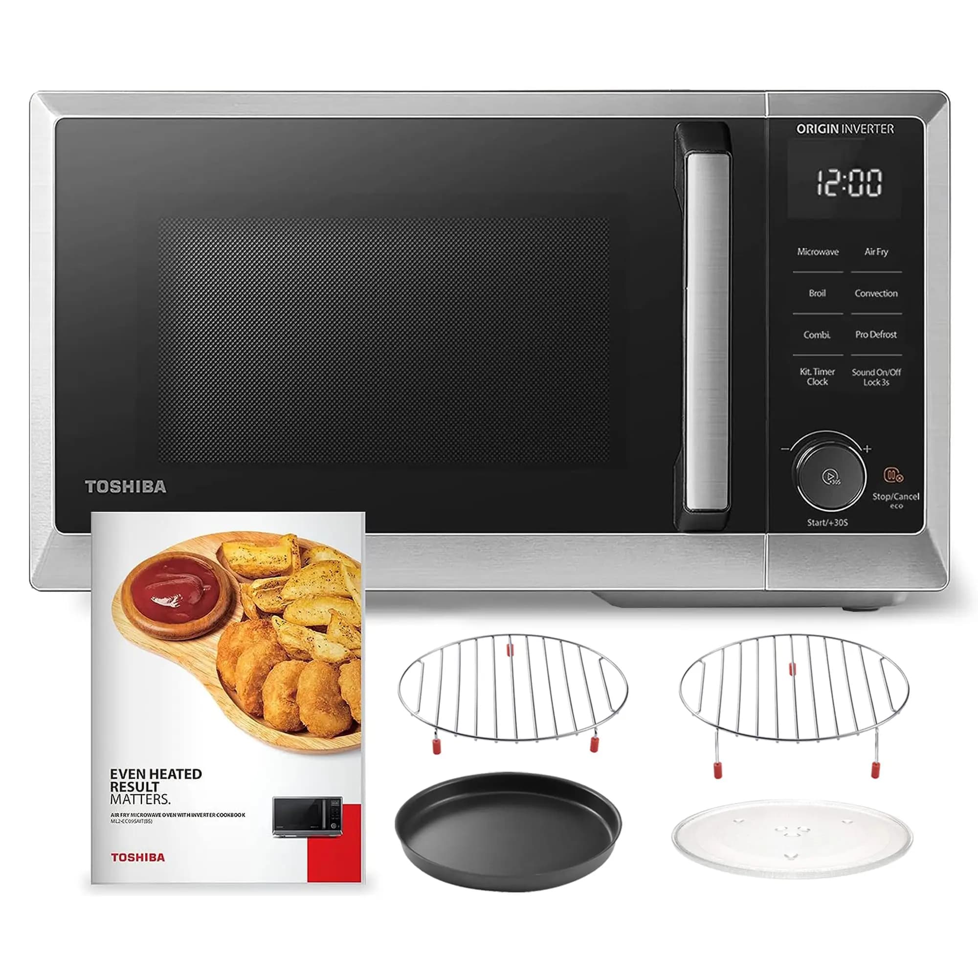 TOSHIBA Microwave oven inverter 6 in 1 Combo air freshener MASTER series - Grill, Convection, Speedy Combi, 27 automatic menu