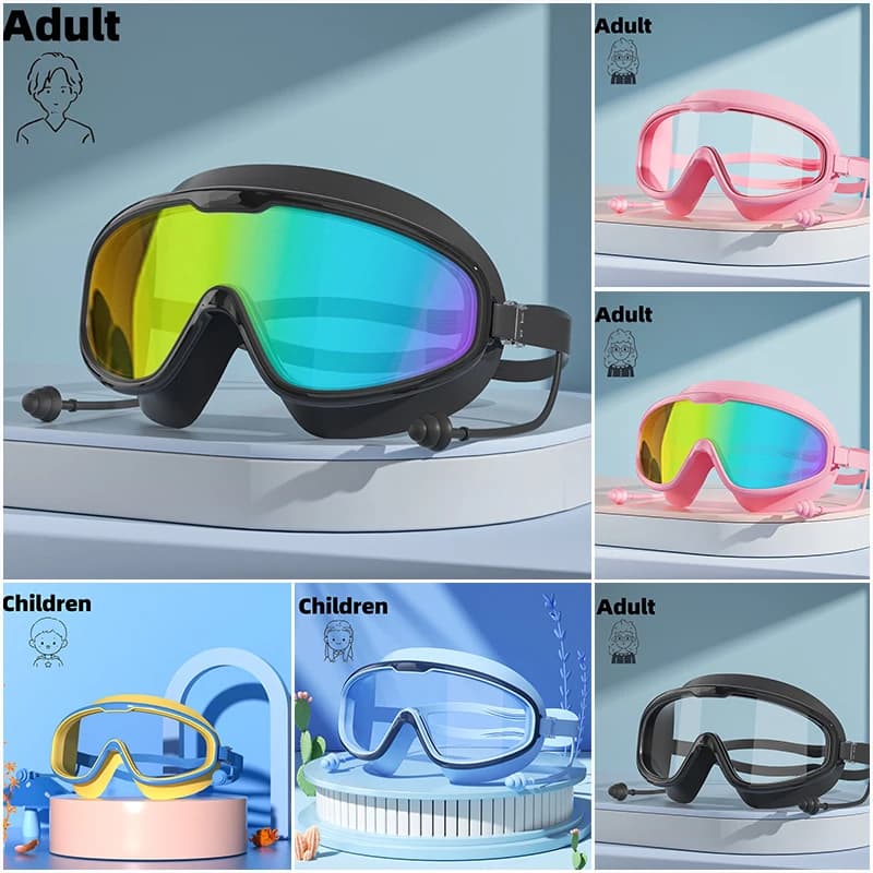 Occhialini da nuoto accessori per il nuoto adulti bambini accessorio per immersioni subacquee occhi di sicurezza piscina d'acqua Oggetti per immersioni