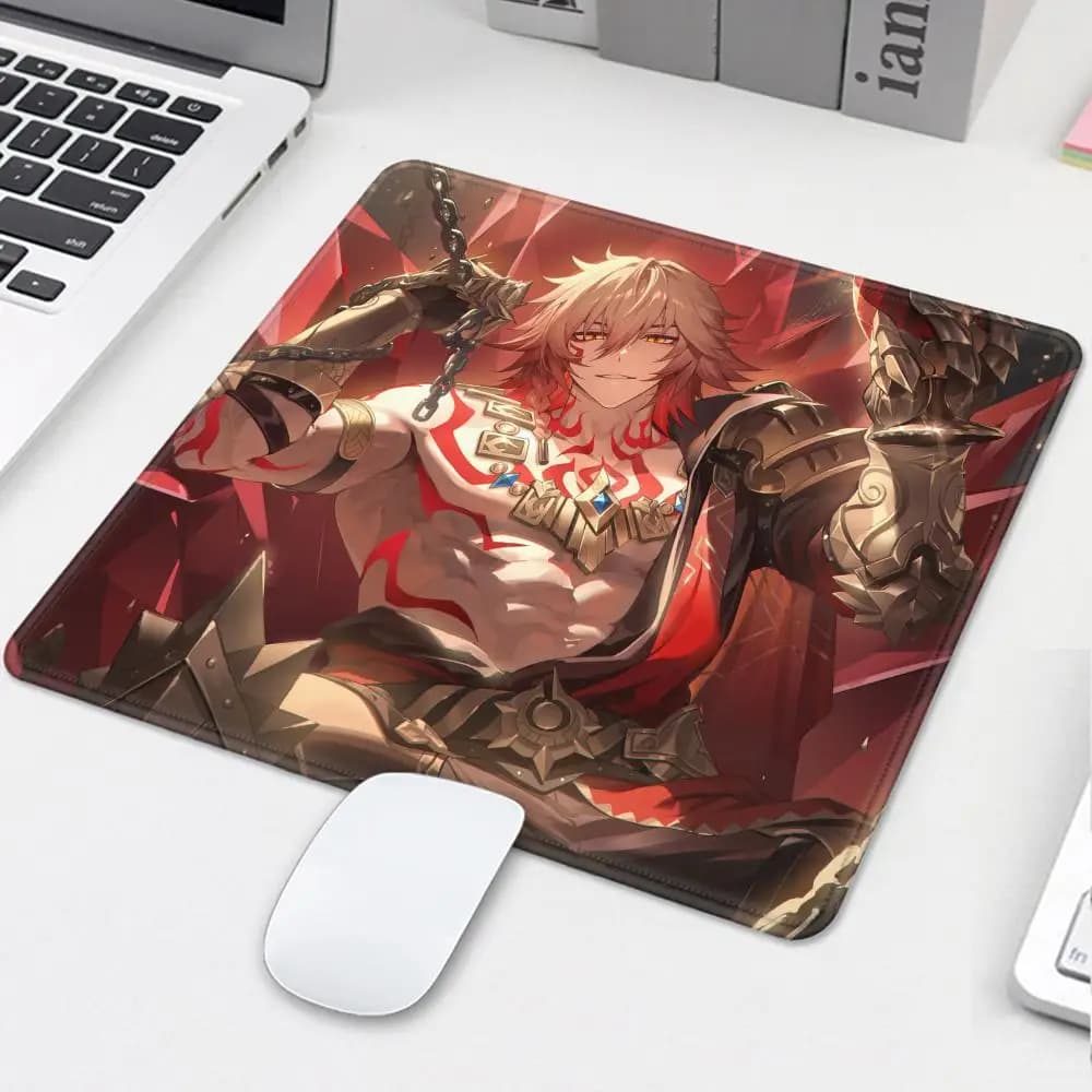 Tappetino per mouse Anime Mydei, tappetino da scrivania per laptop e ufficio 45x40, tappetino antiscivolo per tastiera, accessori da gaming H-Honkai Star Rail, tappetino da scrivania
