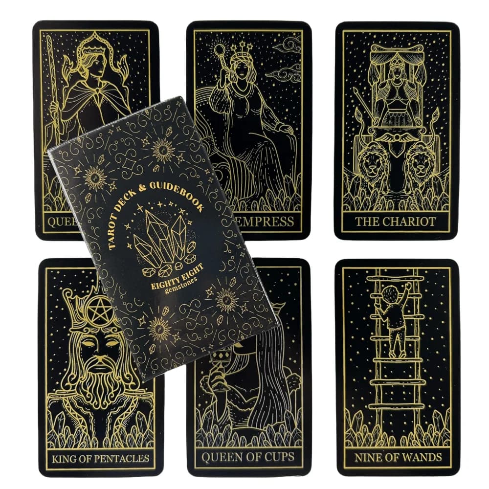 Ottantaseo Otto Pietre Preziose Tarocchi Oracolo Carta di Intrattenimento per il Tempo Libero Raccolta di Famiglia Mazzo di Divinazione Tarocchi Gioco di Carte da Gioco