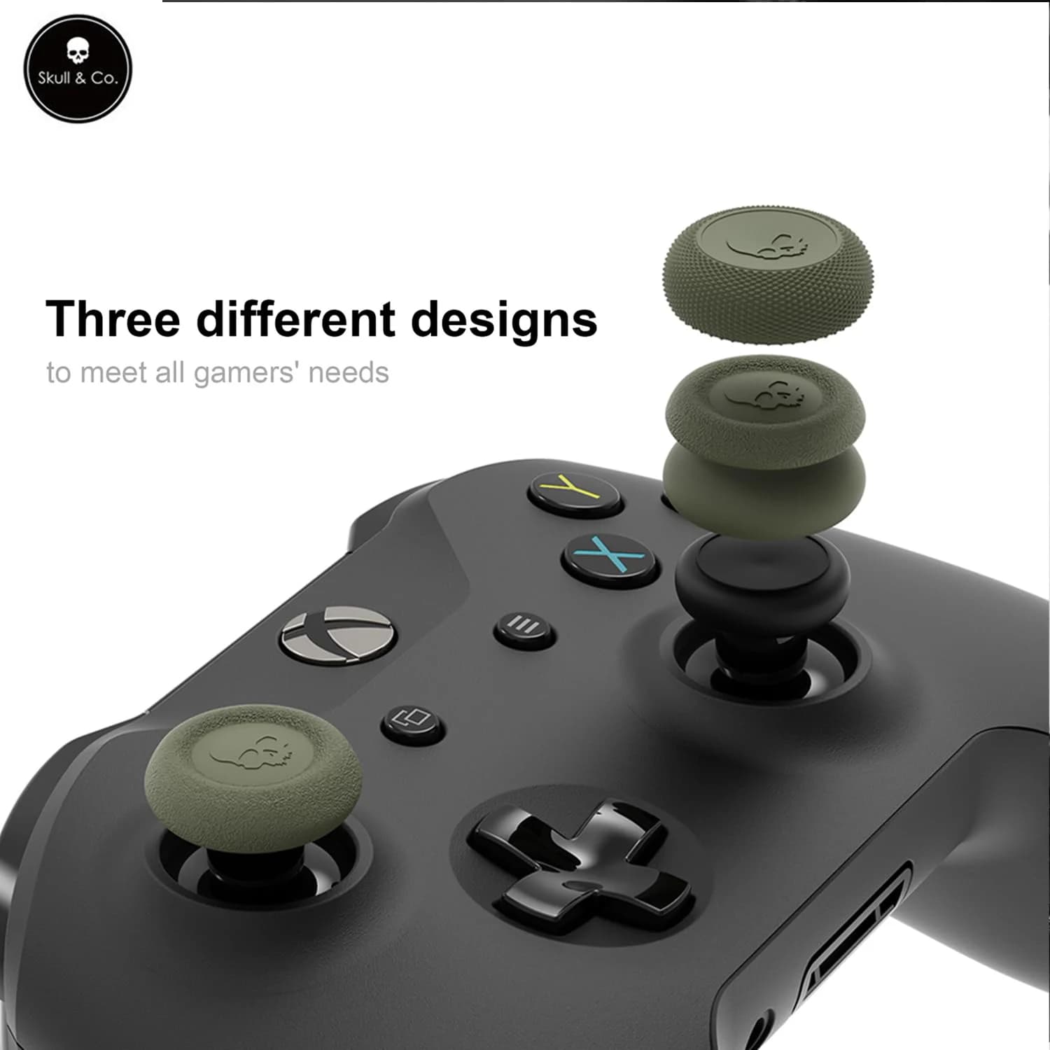 Skull & Co. Copri Joystick per Controller ROG Xbox Ally/Xbox One/XSX/XSS, Impugnature per Pollice Analogiche CQC e FPS, Set da 6 Pezzi