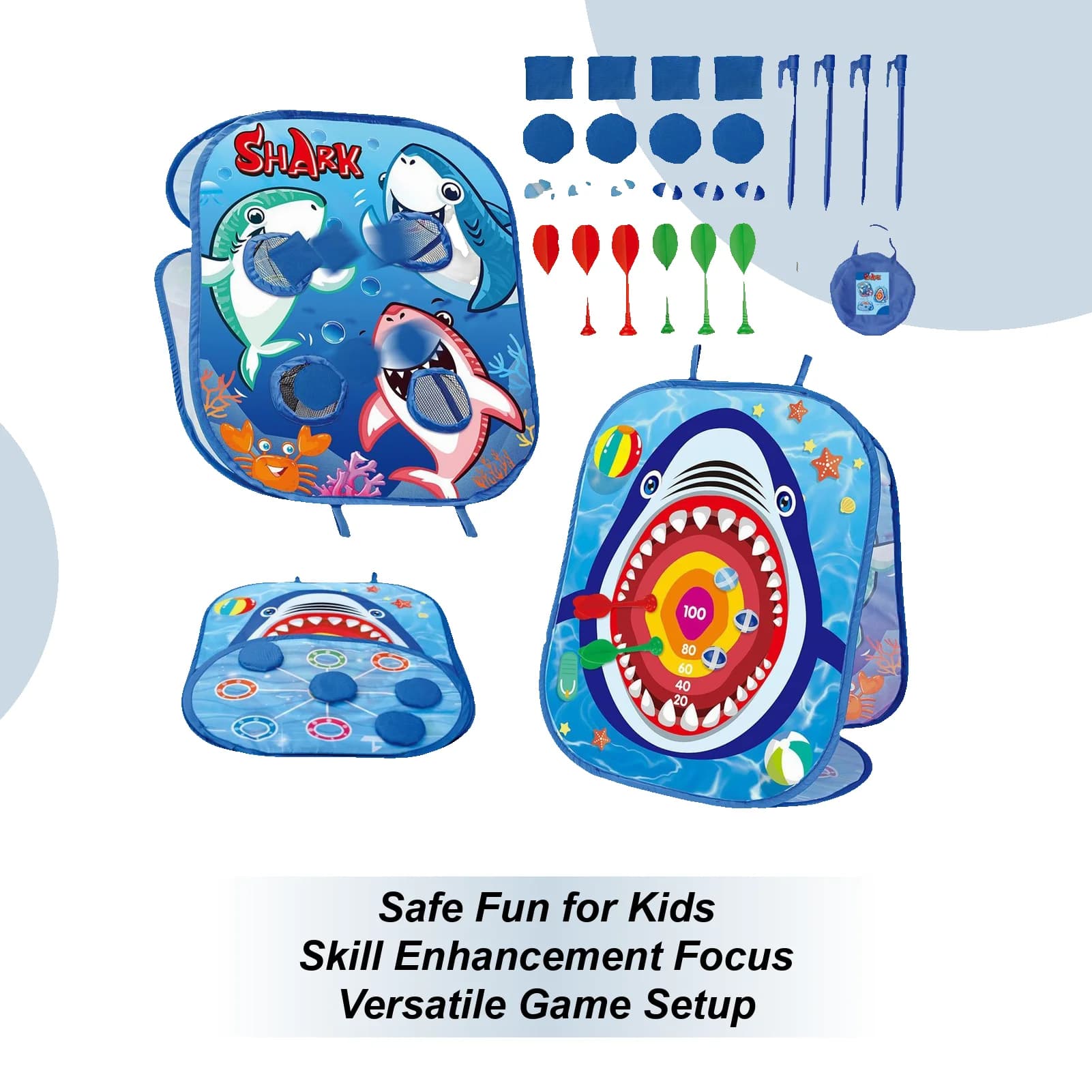 Bean Bag Toss Game Bag Toss Game Outdoor Adulti Giocattoli da esterno Carnevale Cornhole Board per la scuola Cortile Campeggio Picnic Ragazze
