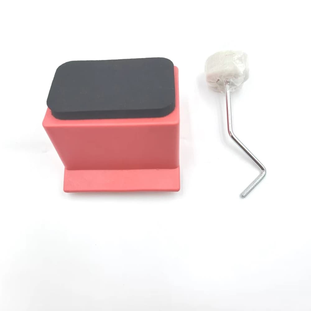 Strumento portatile a precussione con cuscinetto per esercitazioni per batteria silenziosa con fondo in ABS per grancassa