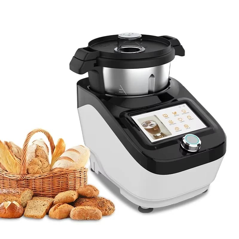 Elettrodomestico da cucina multifunzionale con touch screen da 5,5 pollici Wifi Ricette da 3 litri integrate Termometro da cucina per robot da cucina