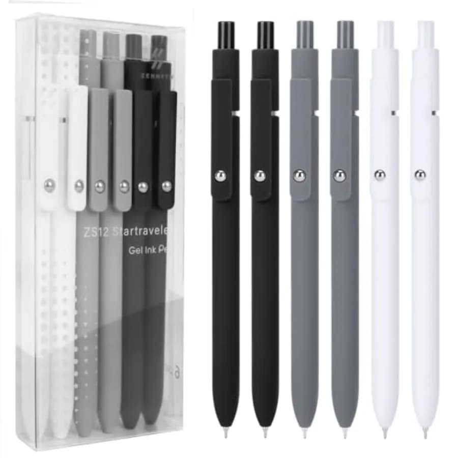 Gel Pens, 0.5mm Fine Point Ink, Smooth Writing Pens for Journaling, Nurse Aesthetic Cute Office School Supplies, Gifts for Wome