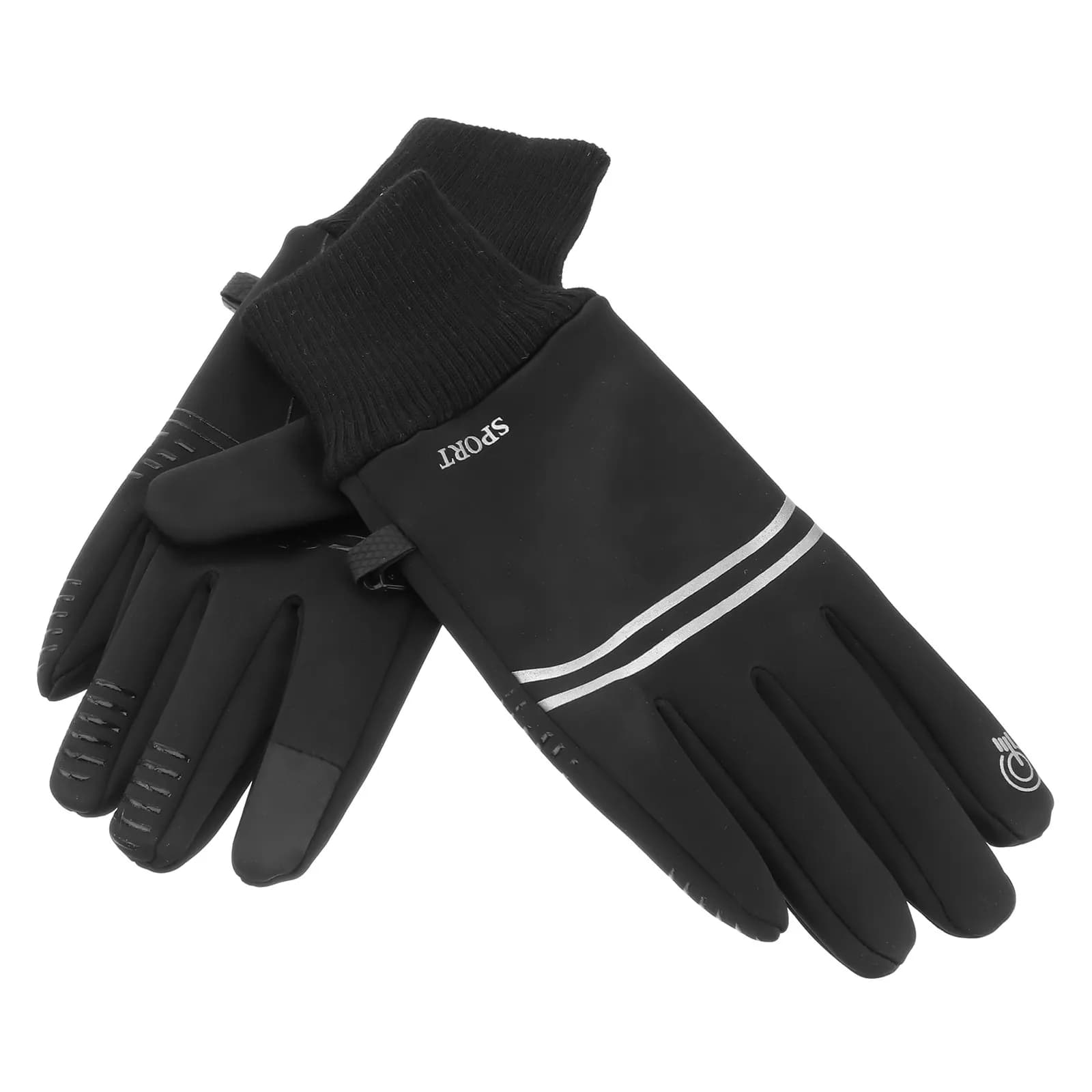 1 paio di guanti per sport invernali, guanti caldi antivento per ciclismo, per mountain bike, arrampicata all'aperto, compatibili con touchscreen
