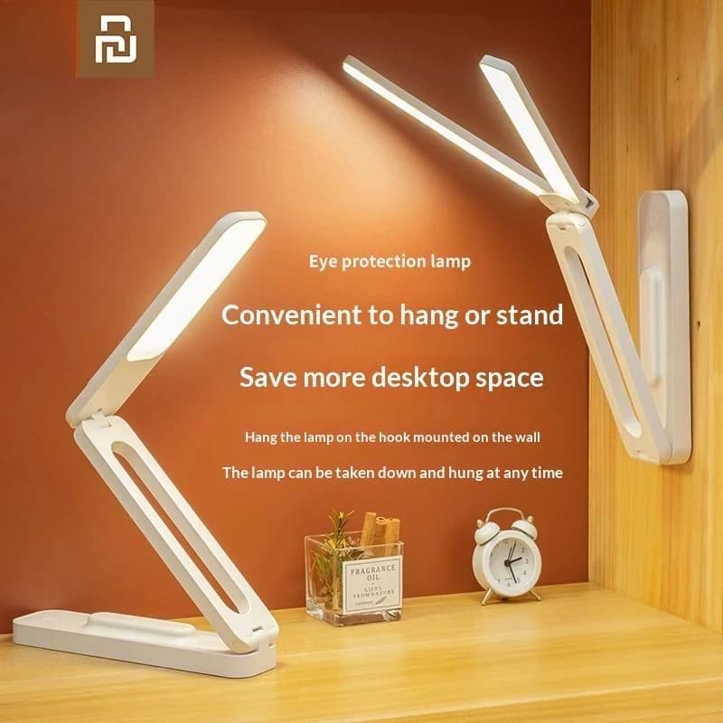 Youpin Desk LED Reading Lamp Foldable Touch with Remote Control Dimmable Wall Lamp USB Office Studio Bedside Light Night