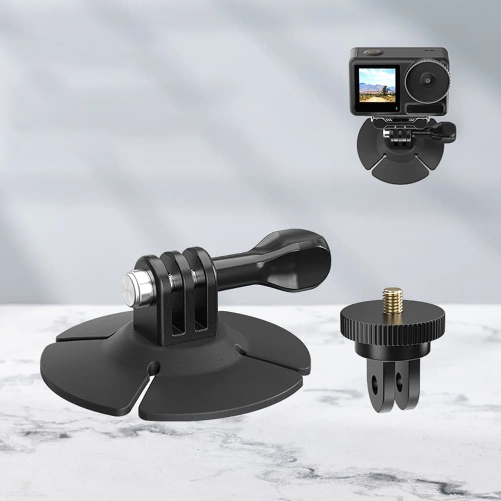 Kit di Montaggio Adesivo Flessibile per Action Camera, Base Fissa Adattiva per Casco GoPro/Bici/Moto