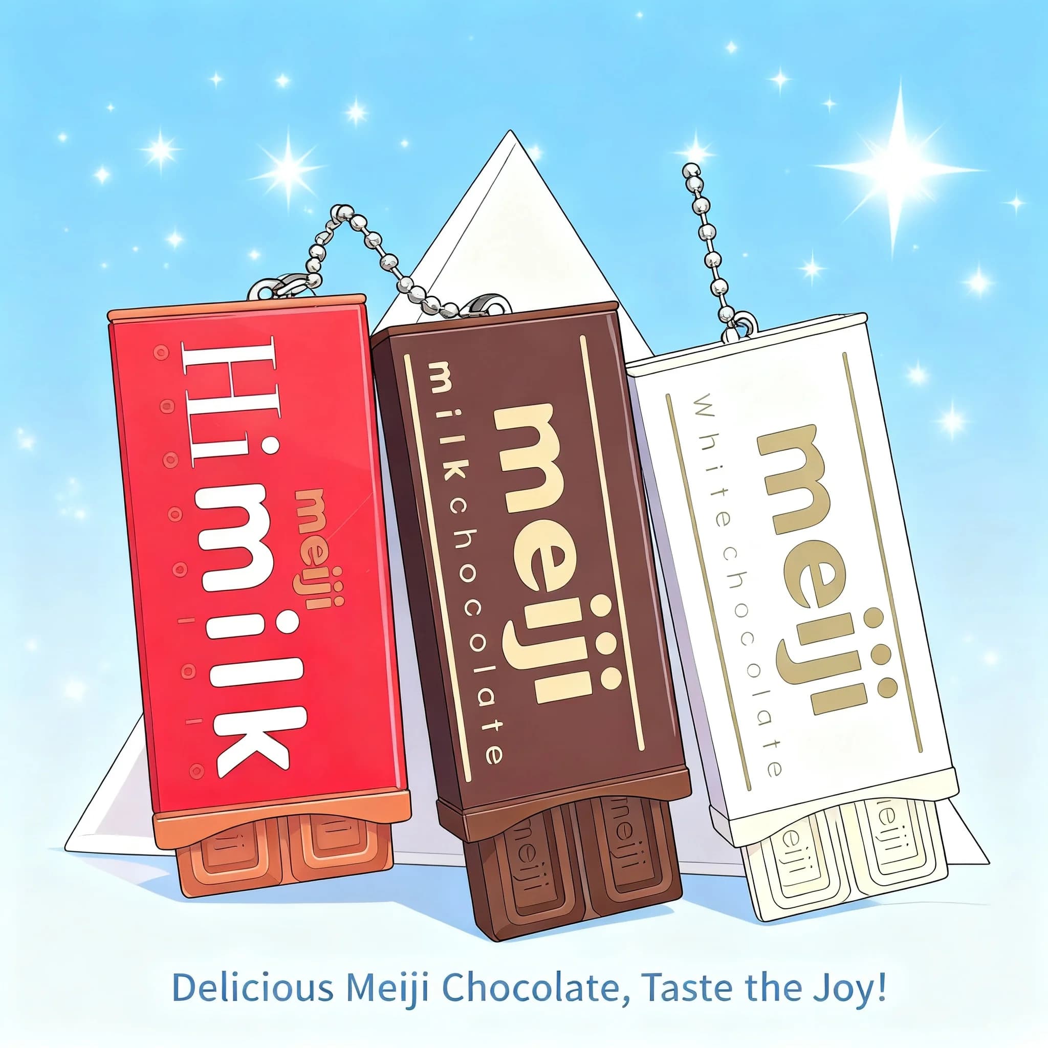 Giocattolo Antistress Giapponese Meiji a Forma di Cioccolato, Portachiavi Flessibile, Regalo Creativo, Ciondolo Divertente per Bambini