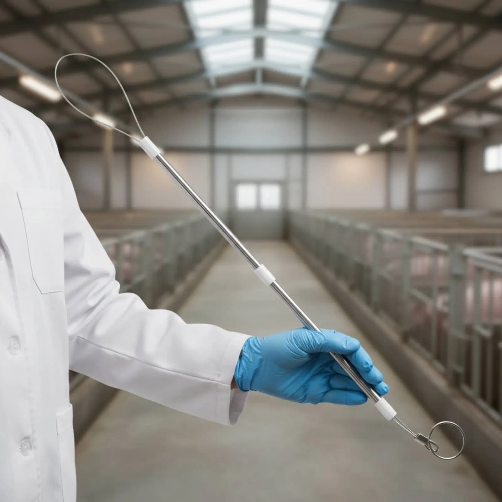 Set di 3 Pezzi in Acciaio Inossidabile per la Parto di Suini, Design Umano, Kit di Strumenti Ostetrici per Suini, Set per Parto di Scrofe con Impugnatura Antiscivolo per Veterinari