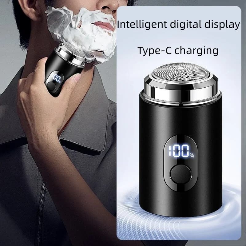 Unisex Razor; Men's Electric Mini Razor; Type-C Charging Car-Mounted Portable Led Digital Display Wet and Dry Dual-Use Razor