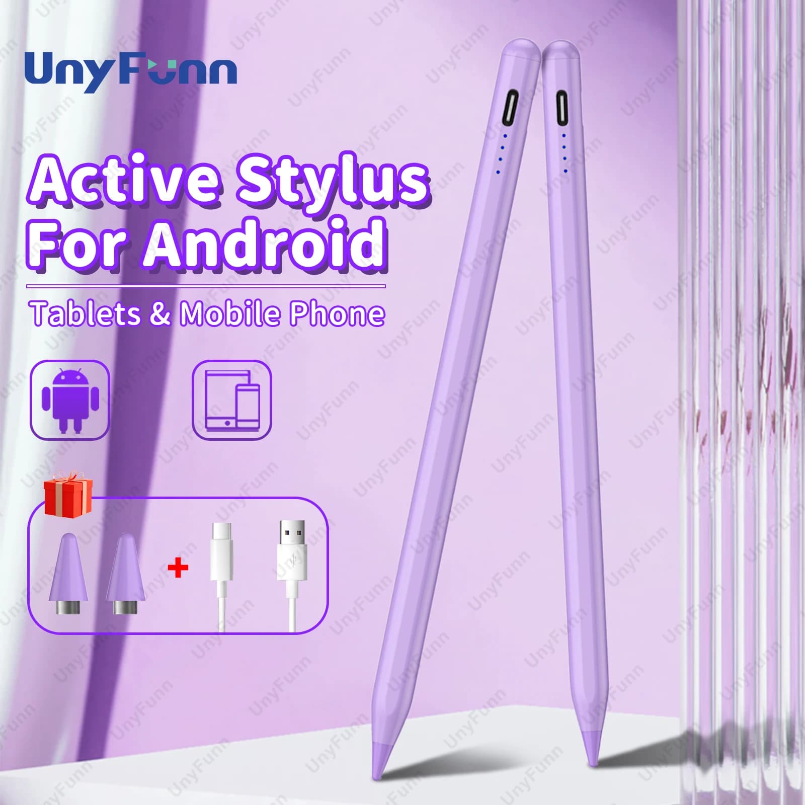 Penna stilo attiva per tablet smartphone Android Stilo per touch screen Penna attiva per Samsung Huawei Lenovo Xiaomi Pad