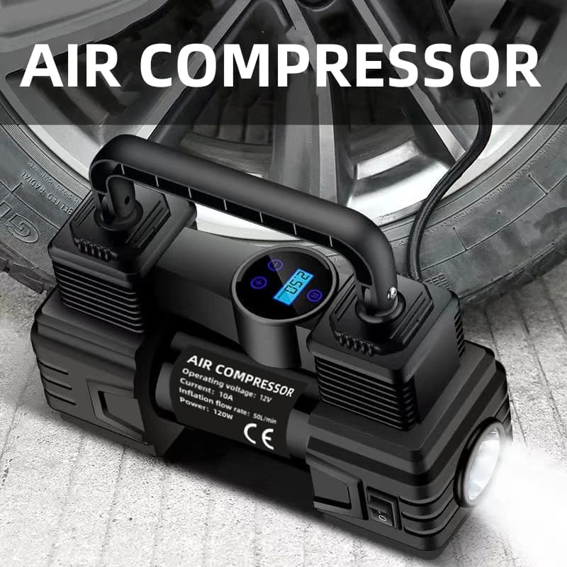 Car Inflator Pump 12V Portable Car Tire High Power High Pressure Inflator Electric Tire Inflator Pump