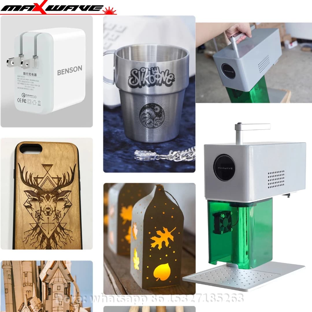 Double Light Laser Engraving Machine Portable Engraving Machine Wood Cutting DIY For Wood Leather Acrylic Metal Stainless Steel