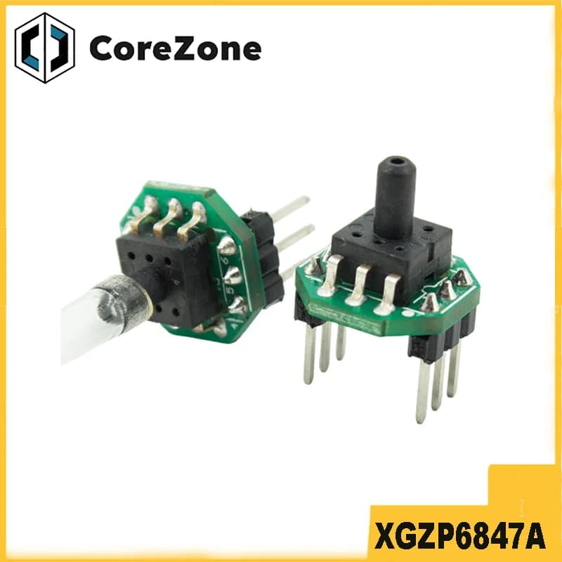 Electronic pressure transmitter sensor module for blood pressure monitoring XGZP6847A gas, pressure gauge 0-40kPa with hose