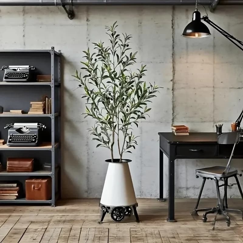 Artificial Olive Tree 28cm-120cm Potless Faux Green Plant for Indoor Living Room Courtyard Home Decoration