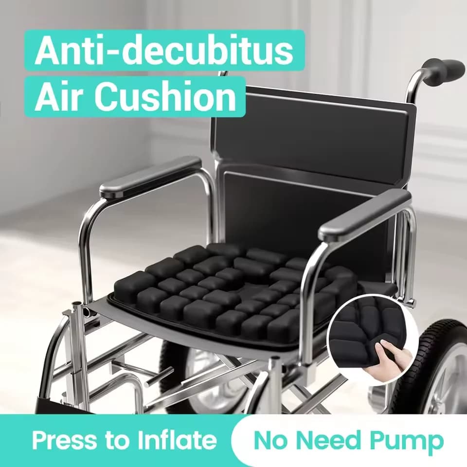 Cuscino Ergonomico 3D con Supporto Lombare Gonfiabile Regolabile per Auto, Sedia da Ufficio e Sedia a Rotelle
