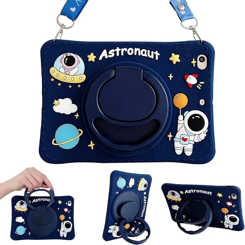 Custodia per bambini per Samsung Galaxy Tab S10 11 S9 10.9 S8 Plus S7 FE 12.4 "Cover per tablet X810 X516B T970 T730 Maniglia in silicone con supporto Funda