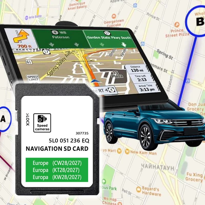 Nuova Scheda SD MIB2 Amundsen Discover Media Navi da 32GB per Skoda Octavia Superb Fabia Rapid Yeti 2026 - Aggiornamento Mappe Europa e Regno Unito