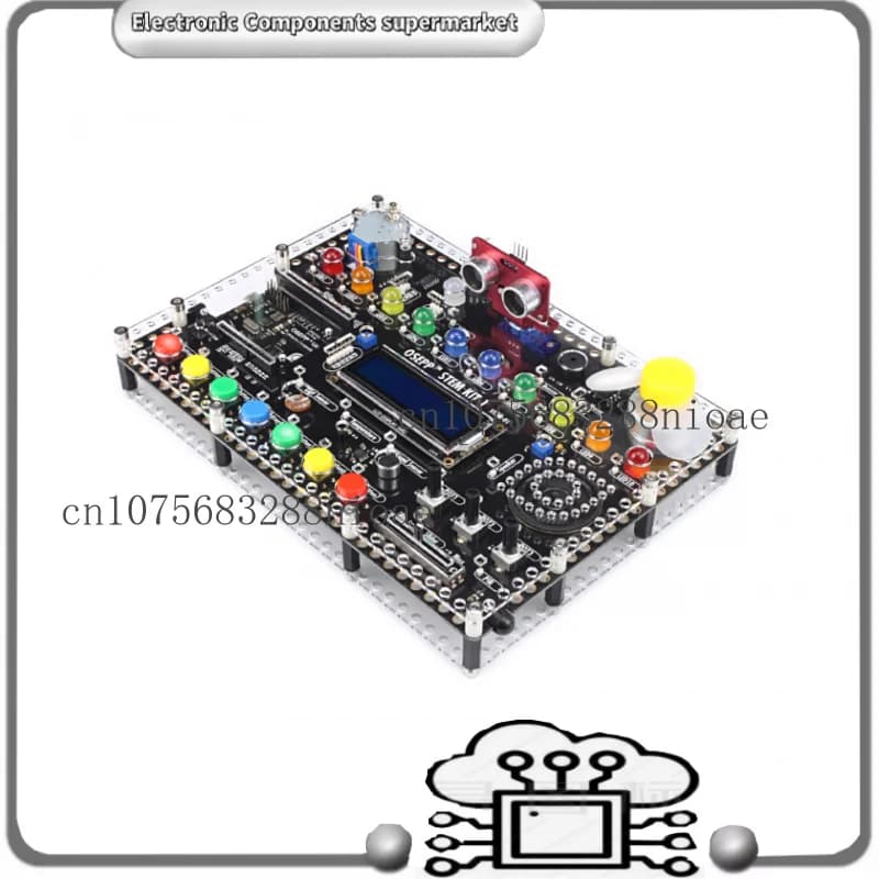 KIT STEM fai-da-te Modulo di sviluppo integrato con OSEPP UNO R4 Arduino Starter Kit per la programmazione di principianti elettronici