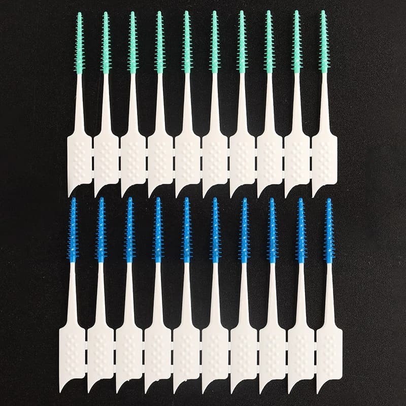 Soft Bristle Interdental Brushes Silicone Toothpicks Oral Hygiene Teeth Cleaning Floss between Teeth Toothbrush for Better Denta