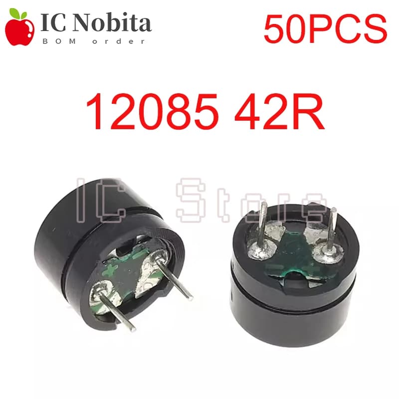 50PCS Cicalino Passivo 12085 Resistore 42R 3V 5V 9V 12V in Kit Mini Cicalini Piezo For Common Use, for Arduino 12MMx8. 5 MM