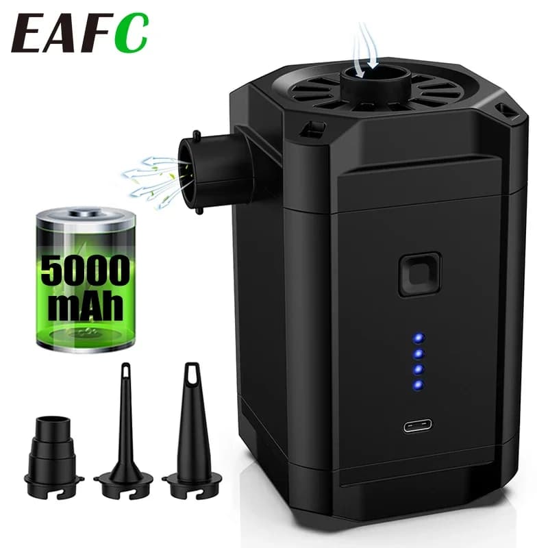 Batteria ricaricabile portatile del compressore d'aria del gonfiatore della pompa di aria elettrica per le palle gonfiabili del pneumatico della zattera della piscina del materasso della barca del PVC