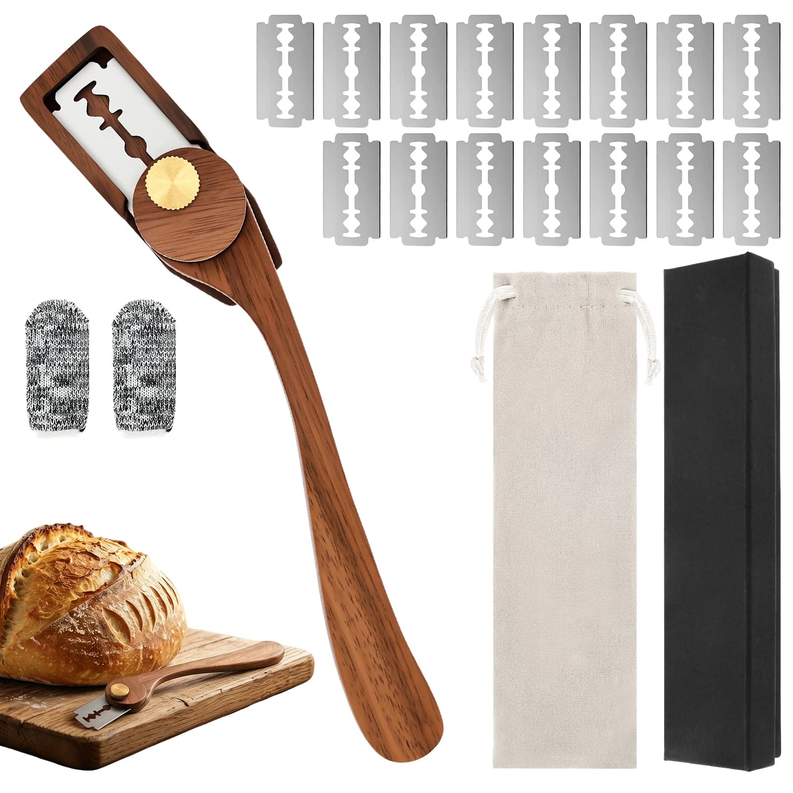 Stainless Steel Baking Scoring Tool Kitchen Cutting Baking Tool Bread Dough Scorer Knife for Kitchen Bread Scoring Knife