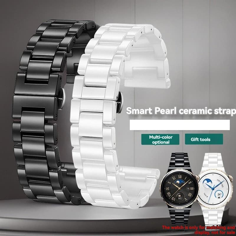 Per donna uomo cinturino in ceramica a sgancio rapido cinturino 12 14 15 16 17 18 19 20 21 22mm cinturino orologio da polso moda cinturino